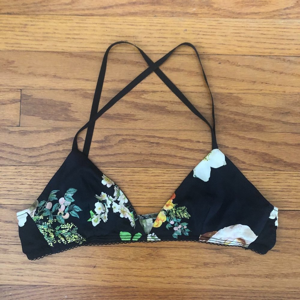Zinke Lillie Bralette Black Garden